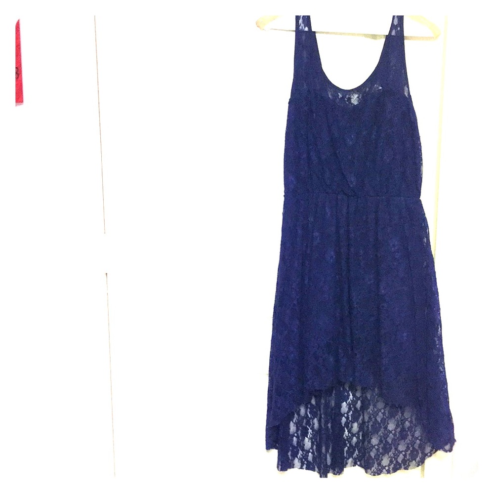 Dark blue lace dress
